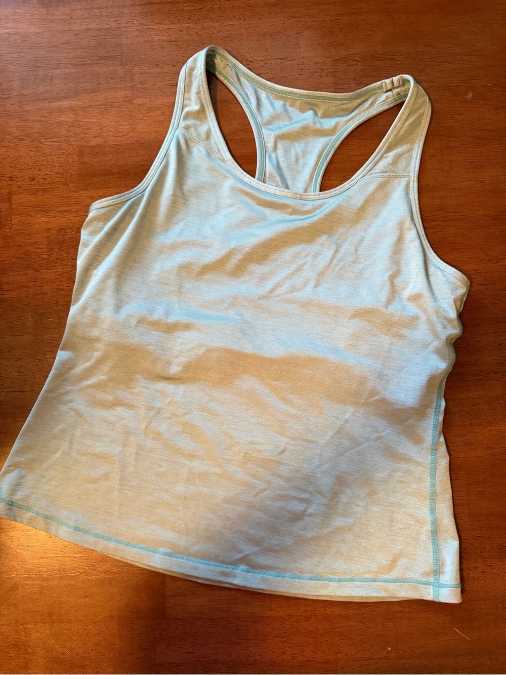 Lululemon Metallic Teal Racerback Workout Tank